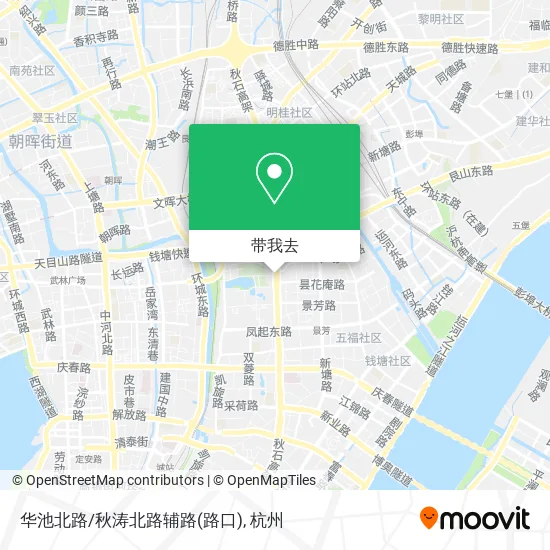 华池北路/秋涛北路辅路(路口)地图