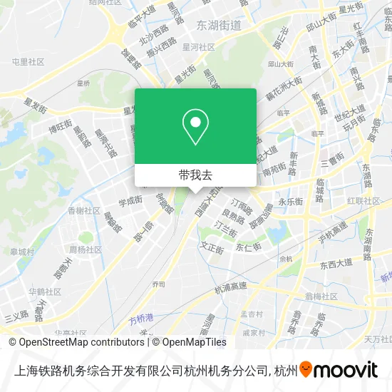 上海铁路机务综合开发有限公司杭州机务分公司地图