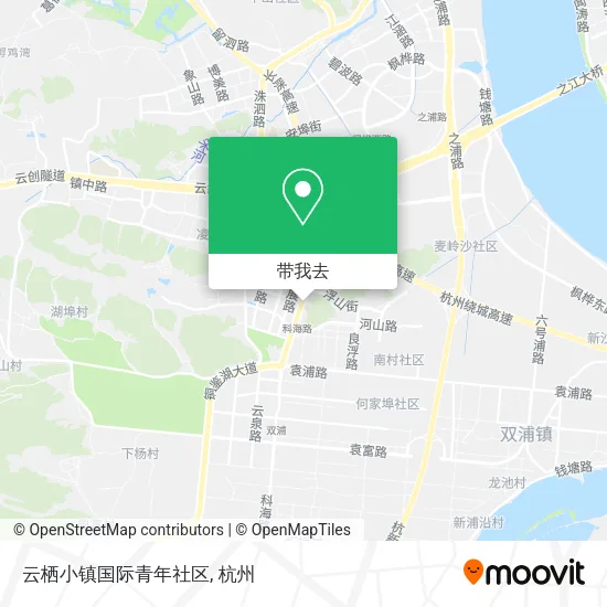 云栖小镇国际青年社区地图