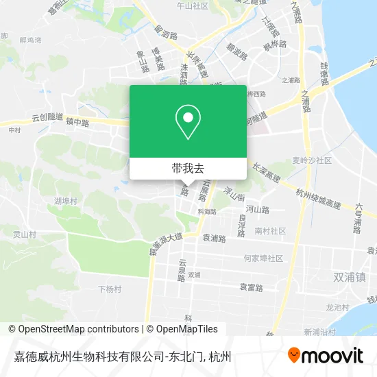 嘉德威杭州生物科技有限公司-东北门地图