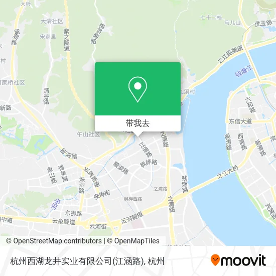 杭州西湖龙井实业有限公司(江涵路)地图