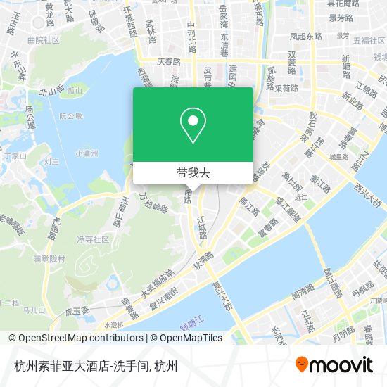 杭州索菲亚大酒店-洗手间地图