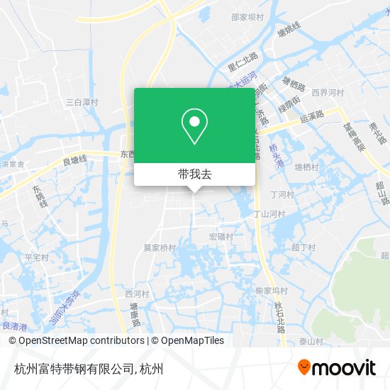 杭州富特带钢有限公司地图
