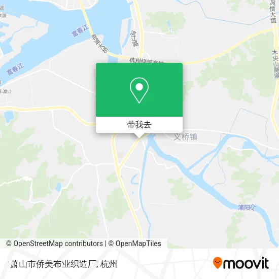 萧山市侨美布业织造厂地图