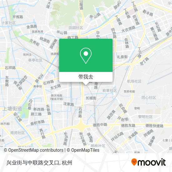 兴业街与中联路交叉口地图