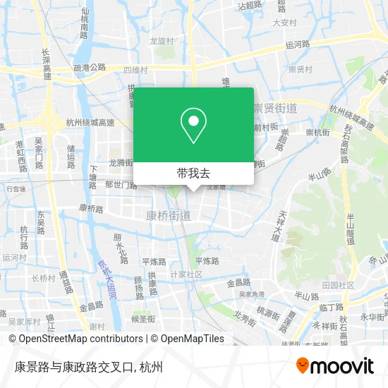 康景路与康政路交叉口地图
