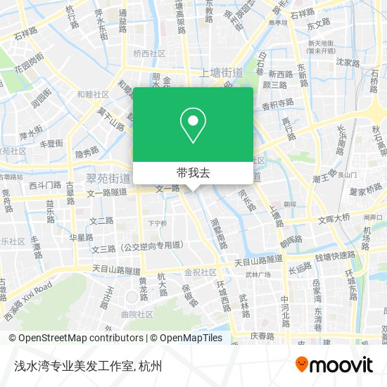 浅水湾专业美发工作室地图
