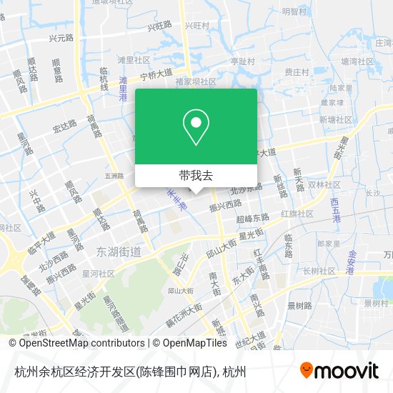 杭州余杭区经济开发区(陈锋围巾网店)地图