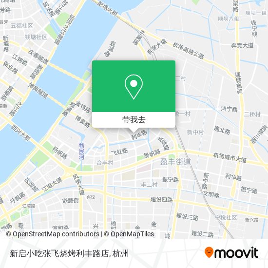 新启小吃张飞烧烤利丰路店地图