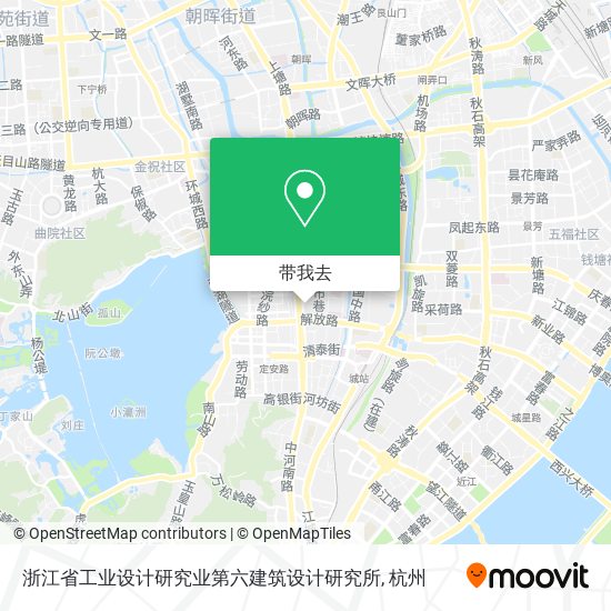 浙江省工业设计研究业第六建筑设计研究所地图