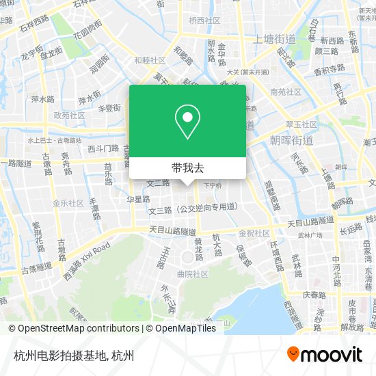 杭州电影拍摄基地地图