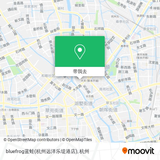 bluefrog蓝蛙(杭州远洋乐堤港店)地图