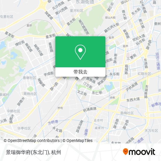 景瑞御华府(东北门)地图