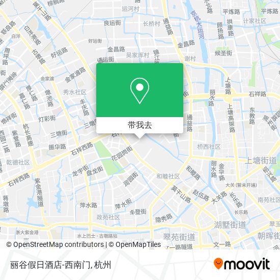 丽谷假日酒店-西南门地图