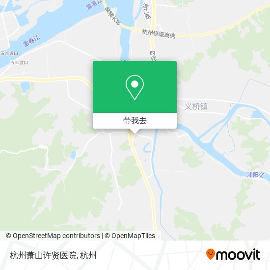 杭州萧山许贤医院地图