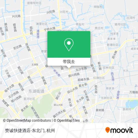 赞诚快捷酒店-东北门地图