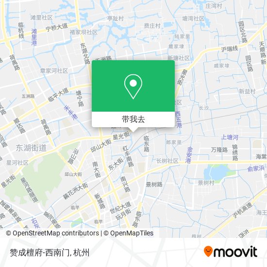 赞成檀府-西南门地图