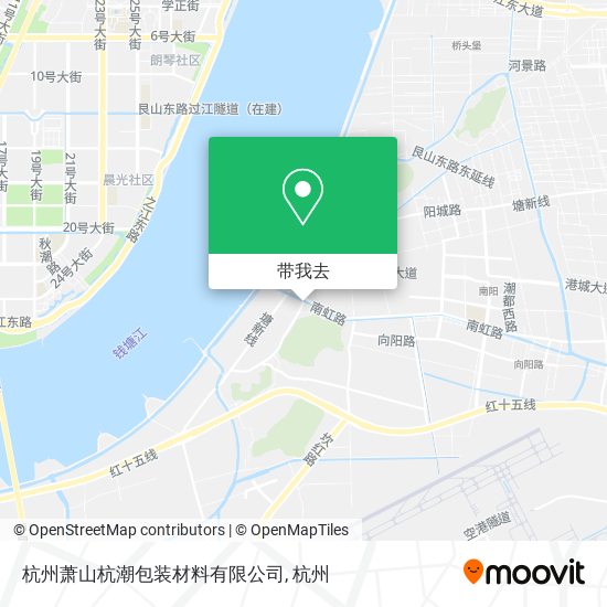 杭州萧山杭潮包装材料有限公司地图