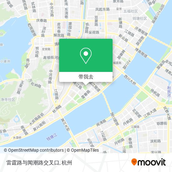 雷霆路与闻潮路交叉口地图