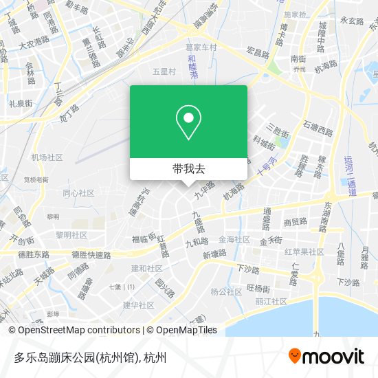多乐岛蹦床公园(杭州馆)地图