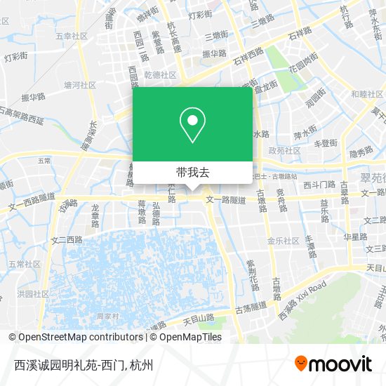 西溪诚园明礼苑-西门地图
