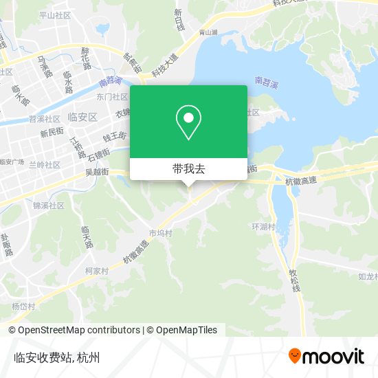 临安收费站地图