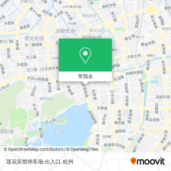 莲花宾馆停车场-出入口地图