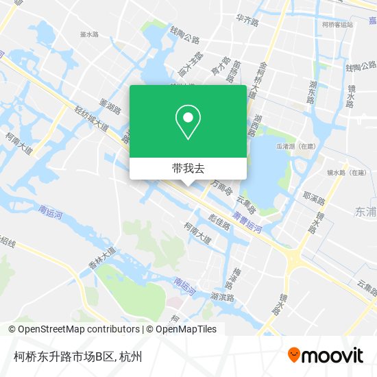 柯桥东升路市场B区地图