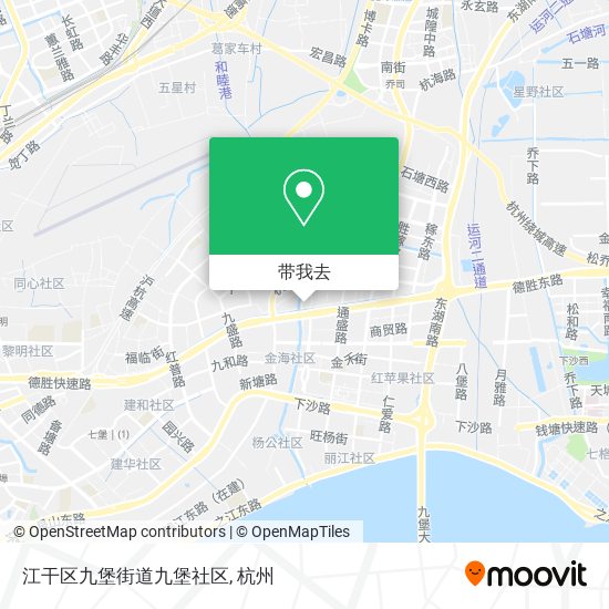 江干区九堡街道九堡社区地图