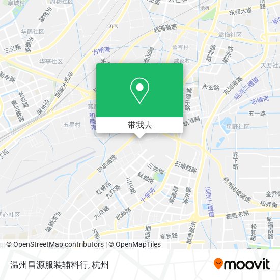 温州昌源服装辅料行地图