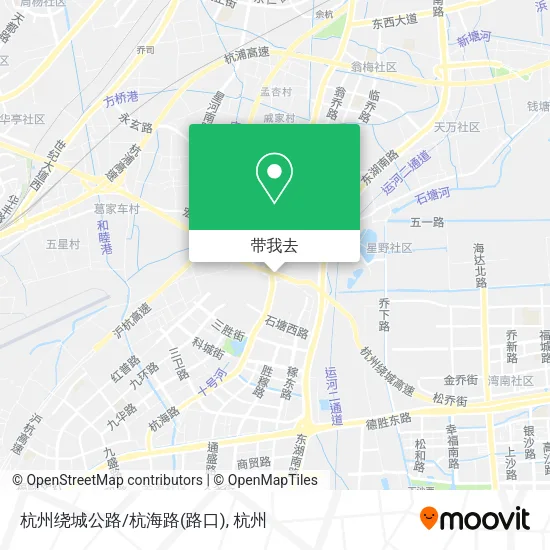 杭州绕城公路/杭海路(路口)地图