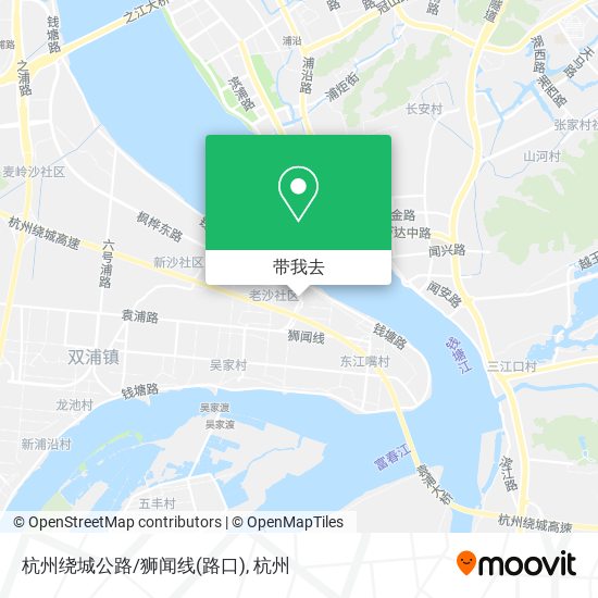 杭州绕城公路/狮闻线(路口)地图