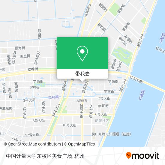 中国计量大学东校区美食广场地图