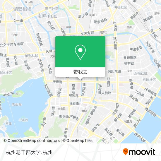 杭州老干部大学地图