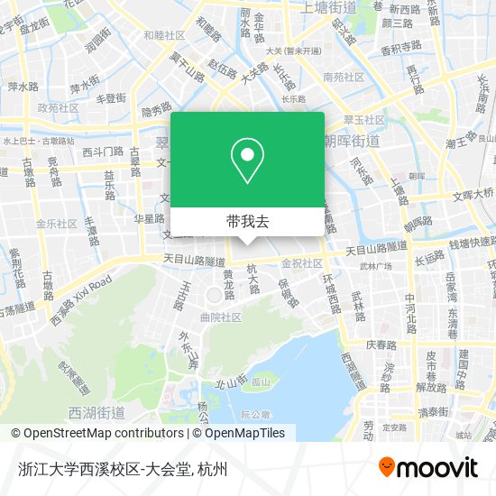 浙江大学西溪校区-大会堂地图