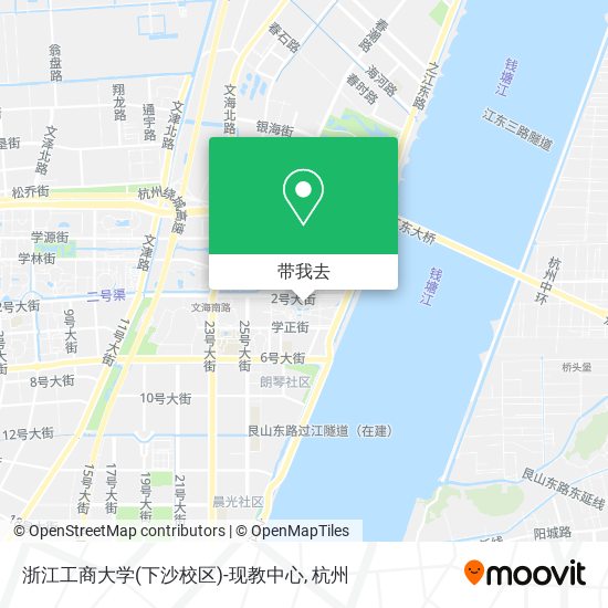 浙江工商大学(下沙校区)-现教中心地图