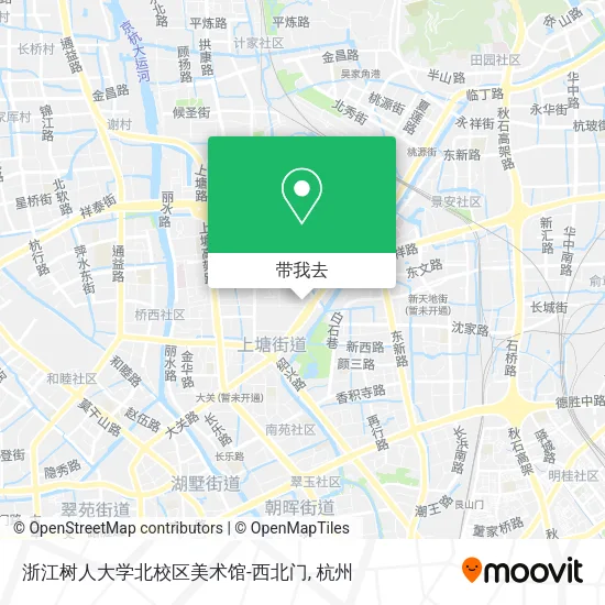 浙江树人大学北校区美术馆-西北门地图
