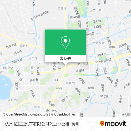 杭州呢卫正汽车有限公司商业办公楼地图