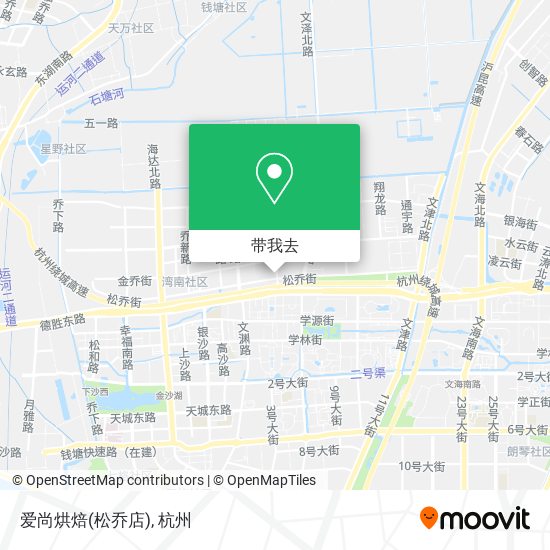 爱尚烘焙(松乔店)地图
