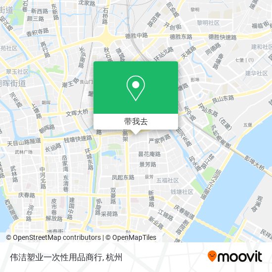 伟洁塑业一次性用品商行地图