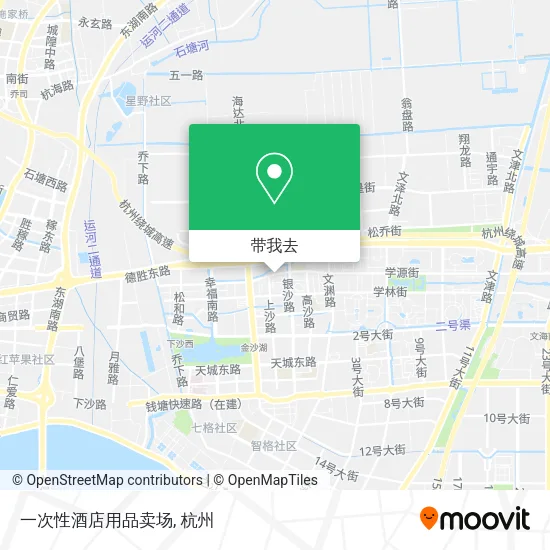 一次性酒店用品卖场地图