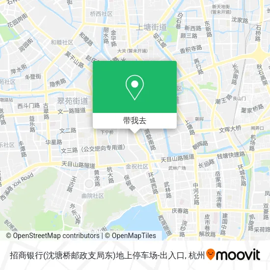 招商银行(沈塘桥邮政支局东)地上停车场-出入口地图