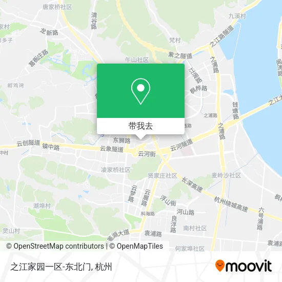 之江家园一区-东北门地图
