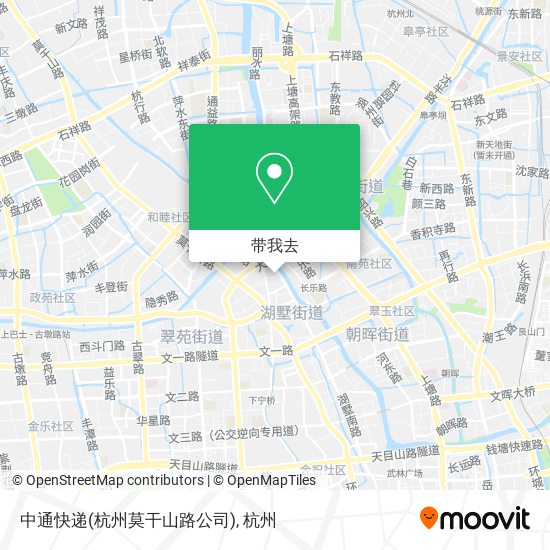 中通快递(杭州莫干山路公司)地图