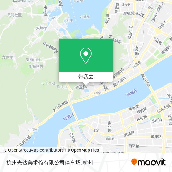 杭州光达美术馆有限公司停车场地图