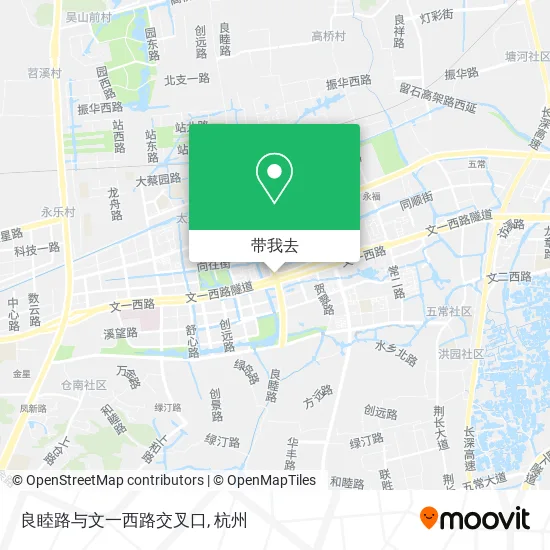 良睦路与文一西路交叉口地图