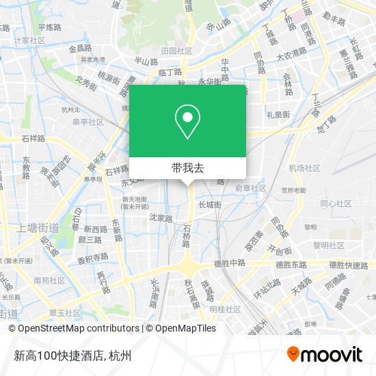 新高100快捷酒店地图