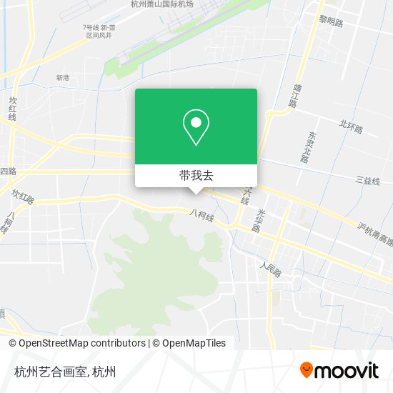 杭州艺合画室地图