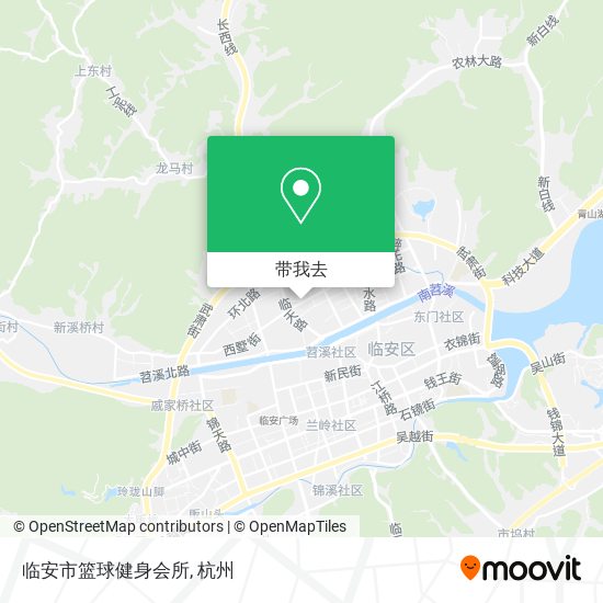 临安市篮球健身会所地图