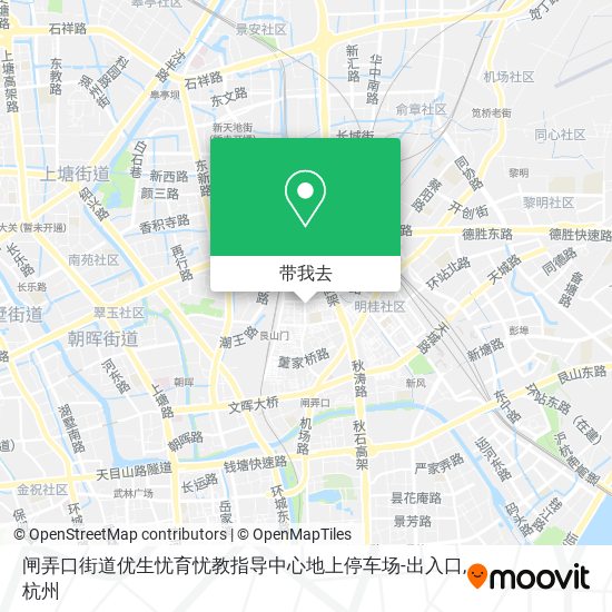 闸弄口街道优生忧育忧教指导中心地上停车场-出入口地图